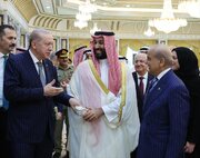ببینید | گفتگوی بن سلمان، اردوغان و شهباز شریف پس از امضای توافق سه جانبه مشترک